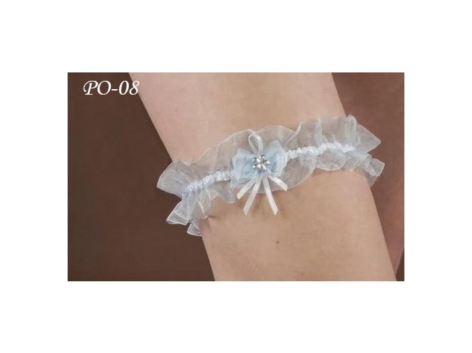 PO-08 modrý podväzok