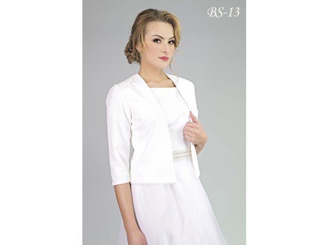 BS-13 biely svadobny kabatik