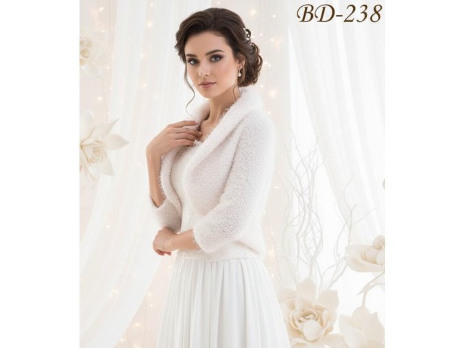 BD-238 biele bolerko na šaty
