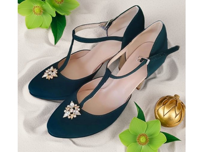 DK-196-32b zelene topanky na platforme