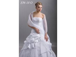 SM-18O biela svadobná šála