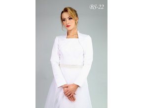 BS-22 biele bolerko na šaty