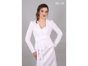 BS-36 biele sako na svadbu