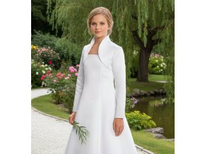 DFK-209 detske bolerko biele