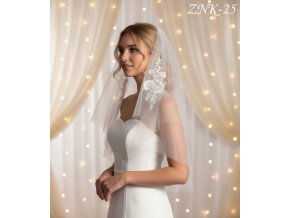 ZNK-25 svadobny zavoj s cipkou