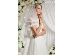 ZNK-36 svadobny zavoj s cipkou