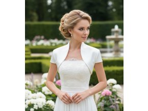 BD-47 biele bolerko na šaty