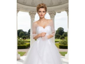 SD-114 biely svadobný šál