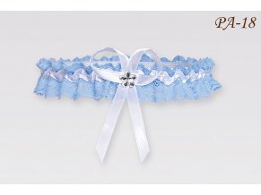 PA-18 modry podvazok pre nevestu