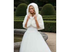 BF-80 ivory svadobná pelerína