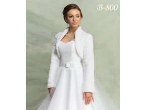 B-800 biele bolerko na šaty