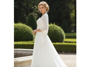 SD-14 šála cez svadobné šaty