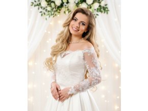 BD-109 svadobne bolerko cipkovane