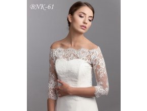 BNK-61 biele bolerko na šaty