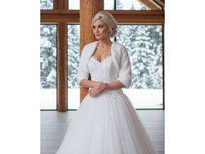 BF-45 biele bolerko na šaty