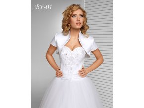 BF-01 biele bolerko na šaty