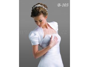 B-103 biele bolerko na šaty