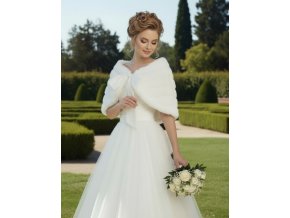 B-22 pelerina na svadobne saty