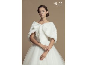 B-22 pelerina na svadobne saty