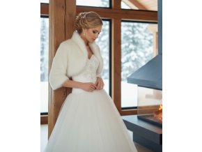 BF-57 smotanový svadobný kožúšok