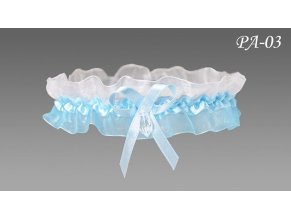 PA-03 modrý podväzok pre nevestu