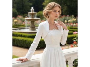 BD-61 svadobne bolerko s dlhym rukavom