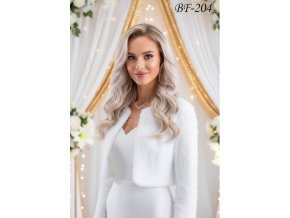 BF-204 biely kabatik na svadbu