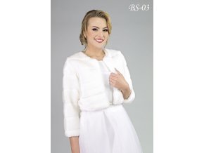 BS-03 biele bolerko na šaty
