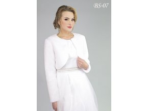 BS-07 biele bolerko na šaty