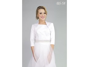 BS-58 biele bolerko na šaty