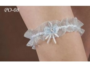 PO-08 modrý podväzok