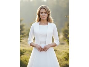 BS-13 biely svadobny kabatik