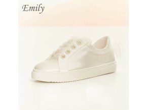 EMILY svadobne tenisky na platforme