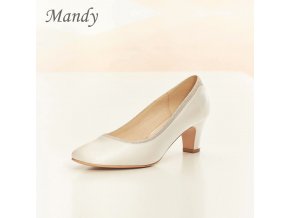 MANDY svadobne lodicky na nizkom podpatku