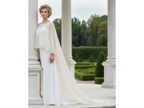 BF-195 dlhá svadobná pelerína