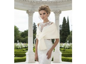 SD-01 saténová šála cez šaty