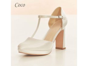 COCO svadobne topanky na platforme