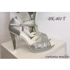 DK-401 strieborne sandale na platforme