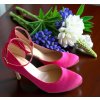 D 196P fuchsia lodicky s remienkom