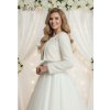 B-507 biely svadobny kabatik