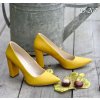 D 207 yellow leather