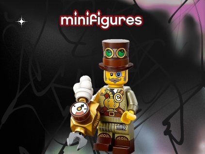 2157 lego minifigurka 27 serie steampunkovy vynalezce