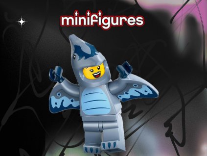 2169 lego minifigurka 27 serie pterodactyl kostym