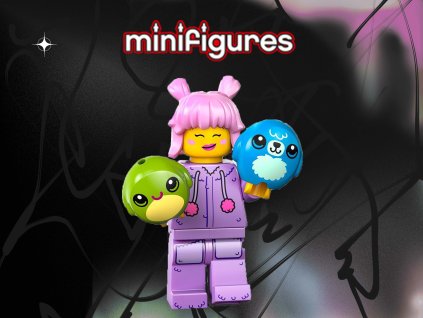 2172 lego minifigurka 27 serie sberatelka plysaku