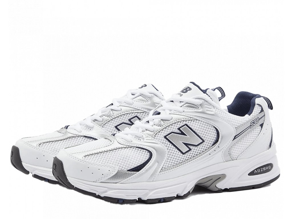 New Balance 530 White Silver Navy - Bricked Store