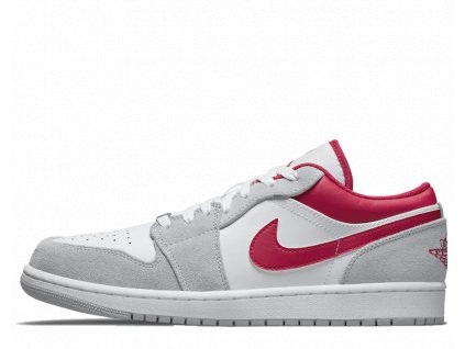 Air Jordan 1 Low Light Smoke Grey Gym Red