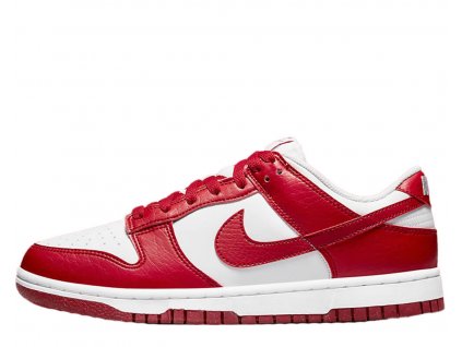DN1431 101 Nike Dunk Low Next NatureWhite Gym Red (Women's)