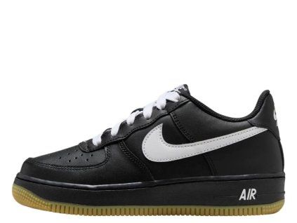 Nike Air Force 1 Low Black Gum Light Brown White (GS) 1