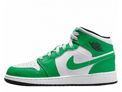 Air Jordan 1 Mid Lucky Green (GS)