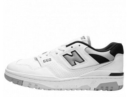 New Balance 550 White Concrete Black